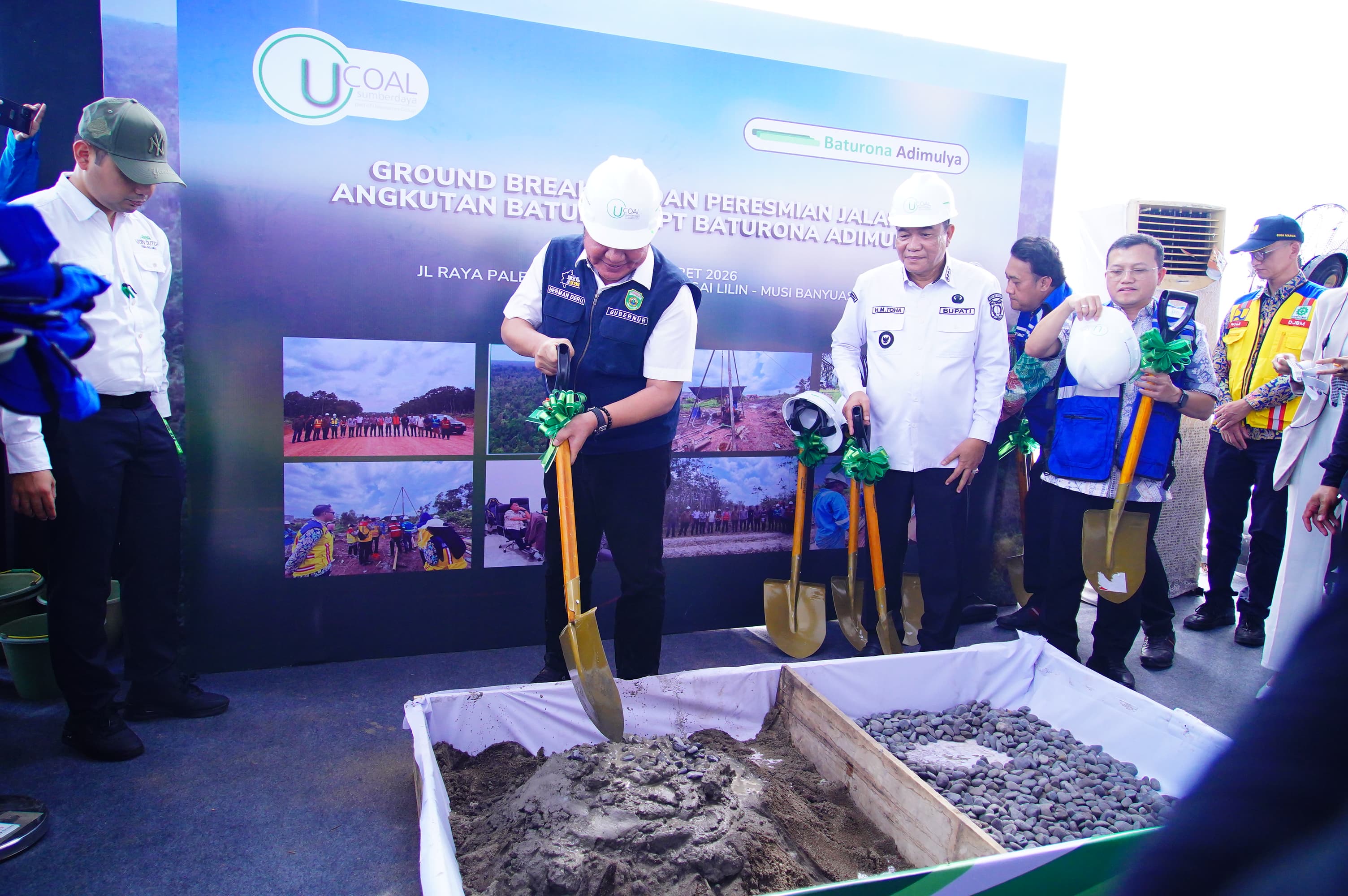 Groundbreaking Flyover Batubara di Babat Supat, Solusi Pisahkan Truk Tambang dari Jalan Umum