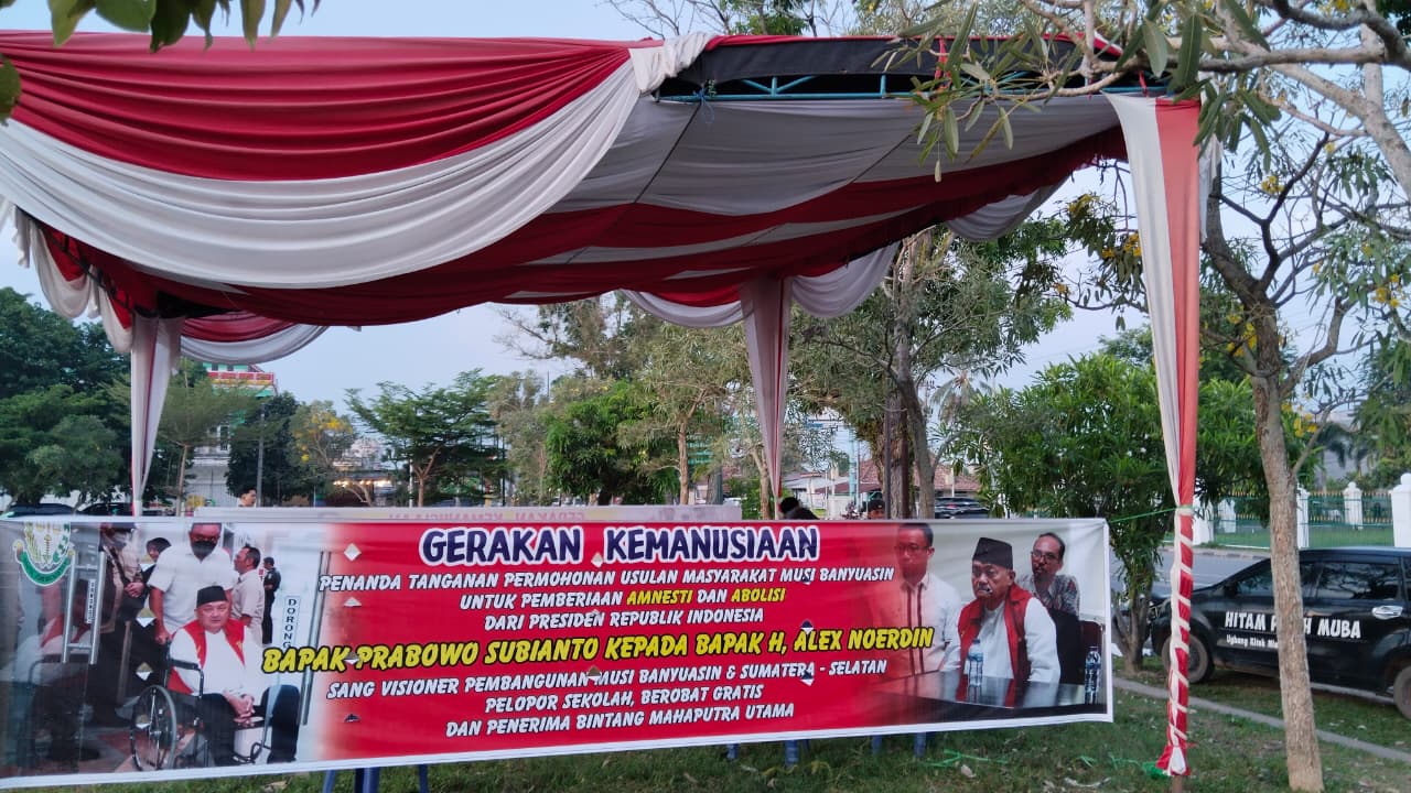 Warga Muba Galang Petisi untuk Abolisi dan Amnesti Bagi H. Alex Noerdin
