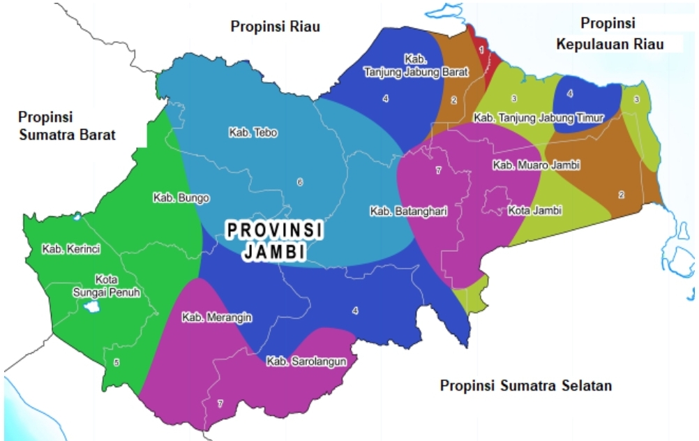 Muncul Usulan DOB Jambi Barat, Berikut Wilayahnya