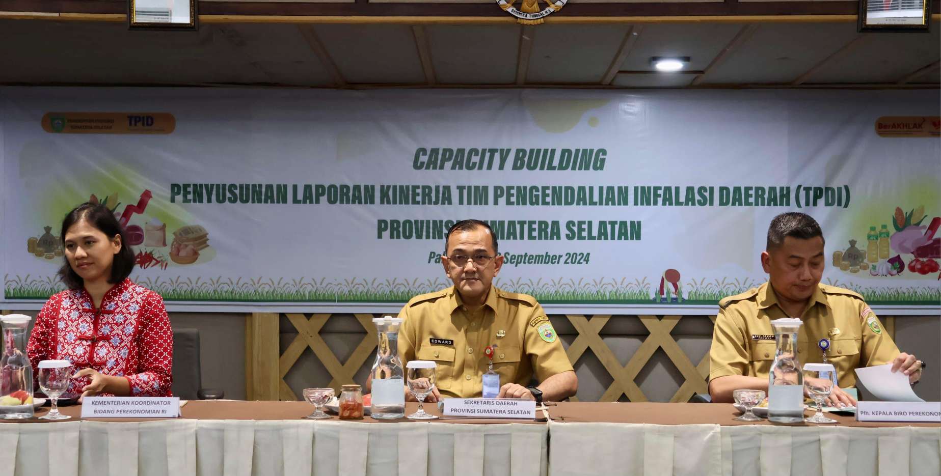 Sekda Sumsel Buka Capacity Building Penyusunan Pelaporan Kinerja TPID Sumsel