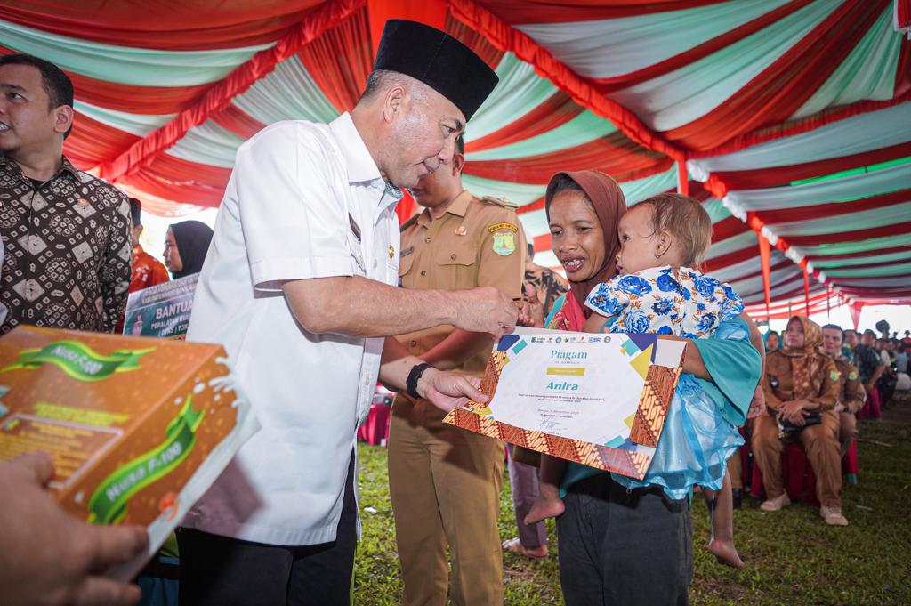 Sukses Program  Stunting di Muba, Berat Badan Anira Naik Hingga Lima Kilogram 