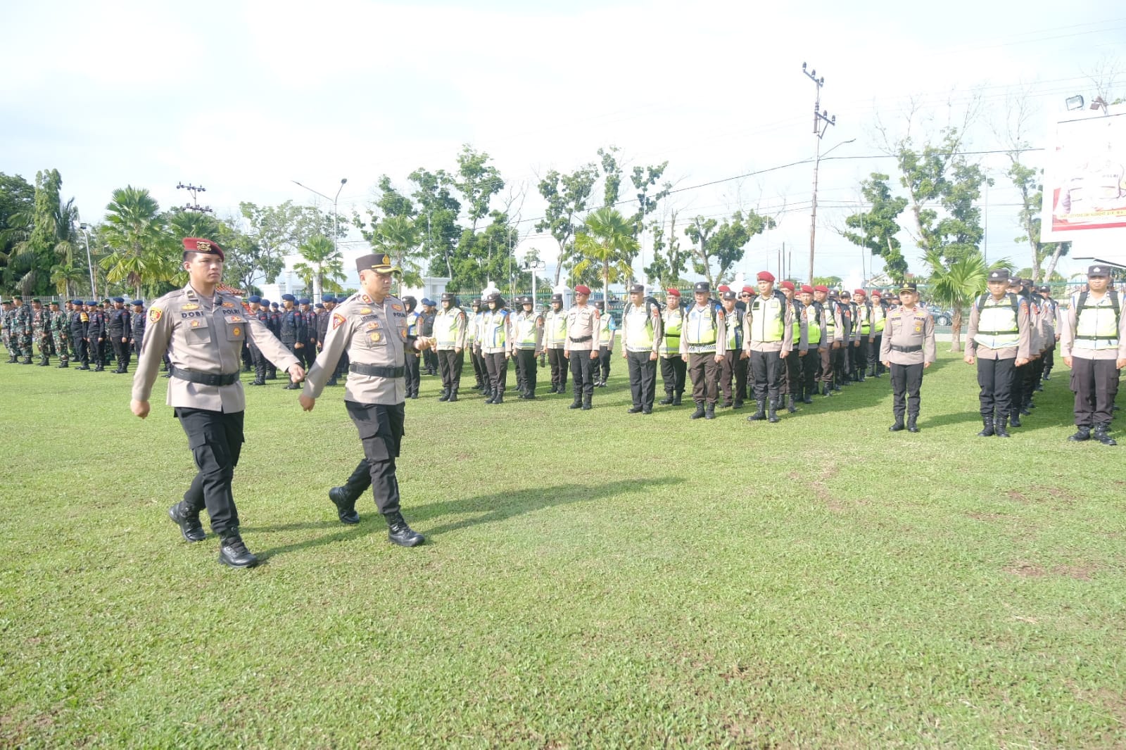 Apel Serpas Polres Muba, Pj Bupati dan Kapolres Harapkan Pilkada Berjalan Lancar