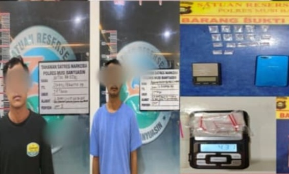 Polres Muba Grebek Tiga Lokasi, 5 Pengedar Narkoba Ditangkap dengan Puluhan Paket Shabu!