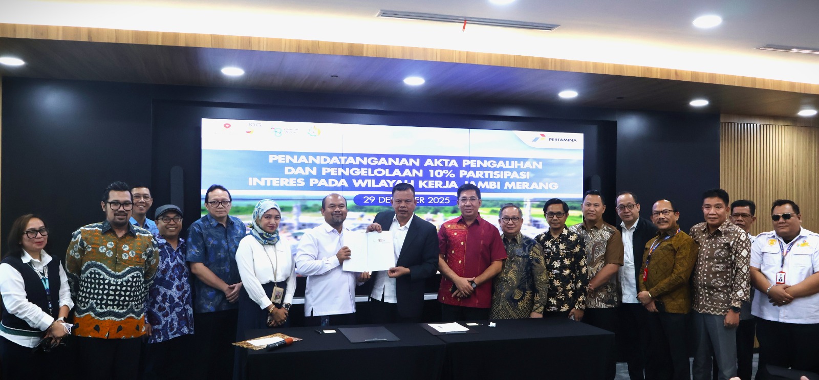 PHE Jambi Merang Resmi Lepas 10% PI WK Jambi Merang ke BUMD Sumsel