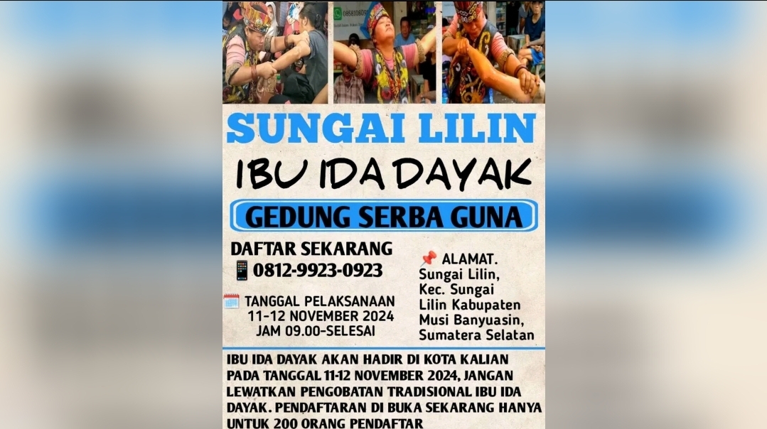 Heboh Kabar Ida Dayak Ke Sungai Lilin, Camat Pastikan Tidak Ada