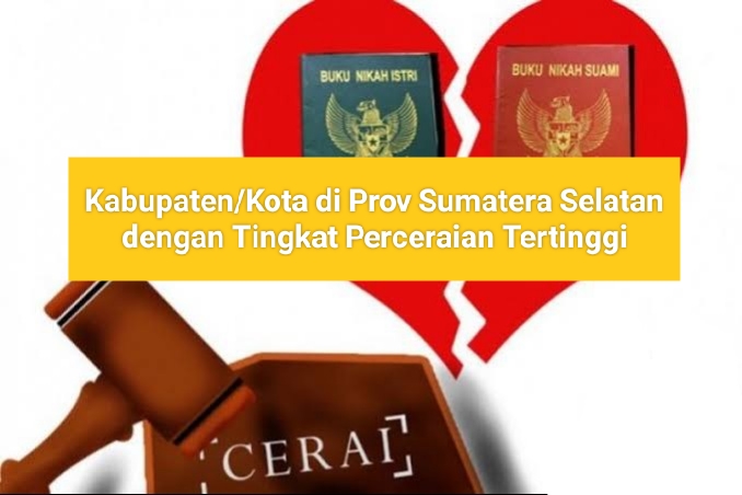 Banyuasin Masuk Daftar, Ini 5 Kabupaten Dengan Angka Perceraian Tertinggi di Provinsi Sumatera Selatan
