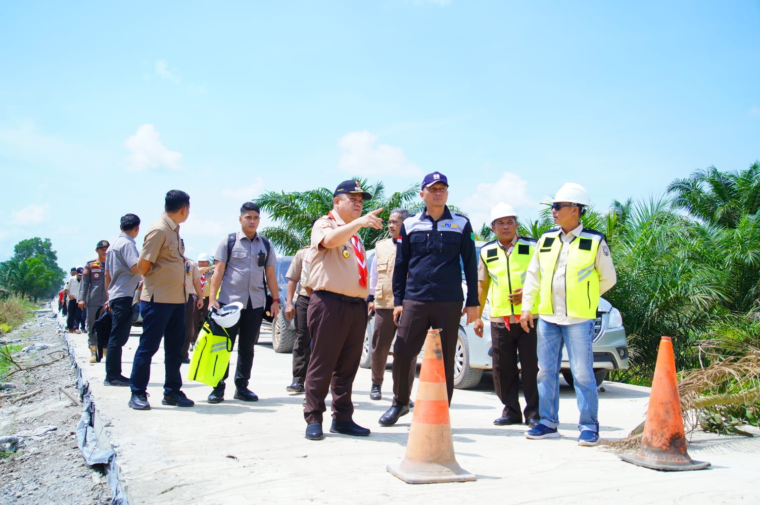 Pj Bupati Tinjau Jalan Penghubung Lalan - Sungai Lilin, Pelancar Mobilitas Warga Untuk Kemajuan Ekonomi