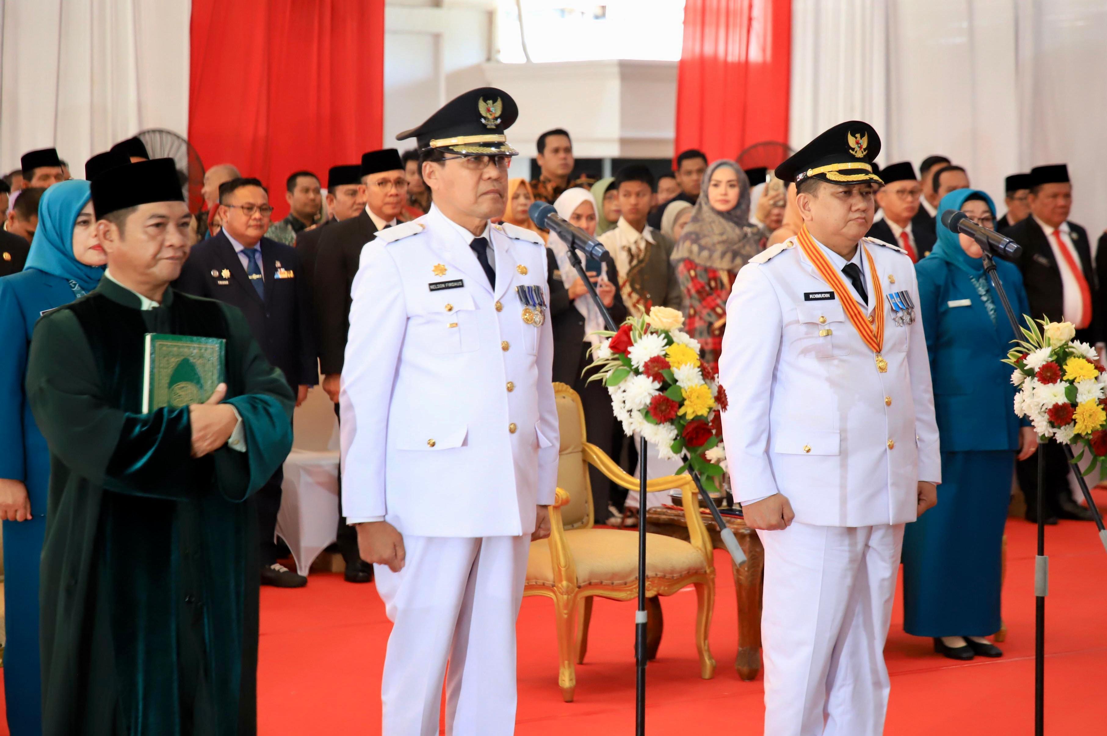 Nelson Firdaus Bersama Koimudin Dilantik Sebagai Pj Walikota Pagar Alam dan Pj Walikota Lubuk Linggau