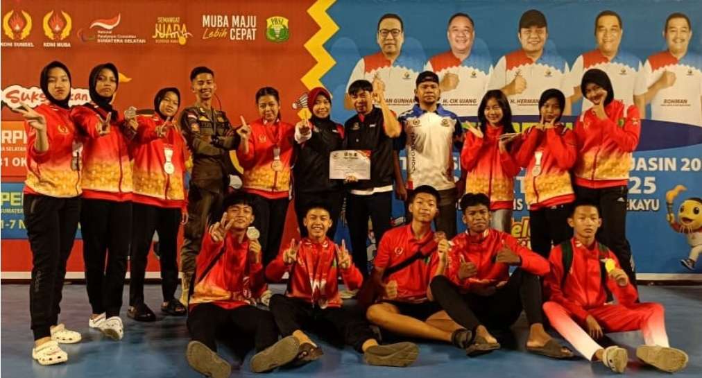 Atlet Taekwondo D’Rajo Persembahkan 15 Medali untuk Muba di Porprov Sumsel XV