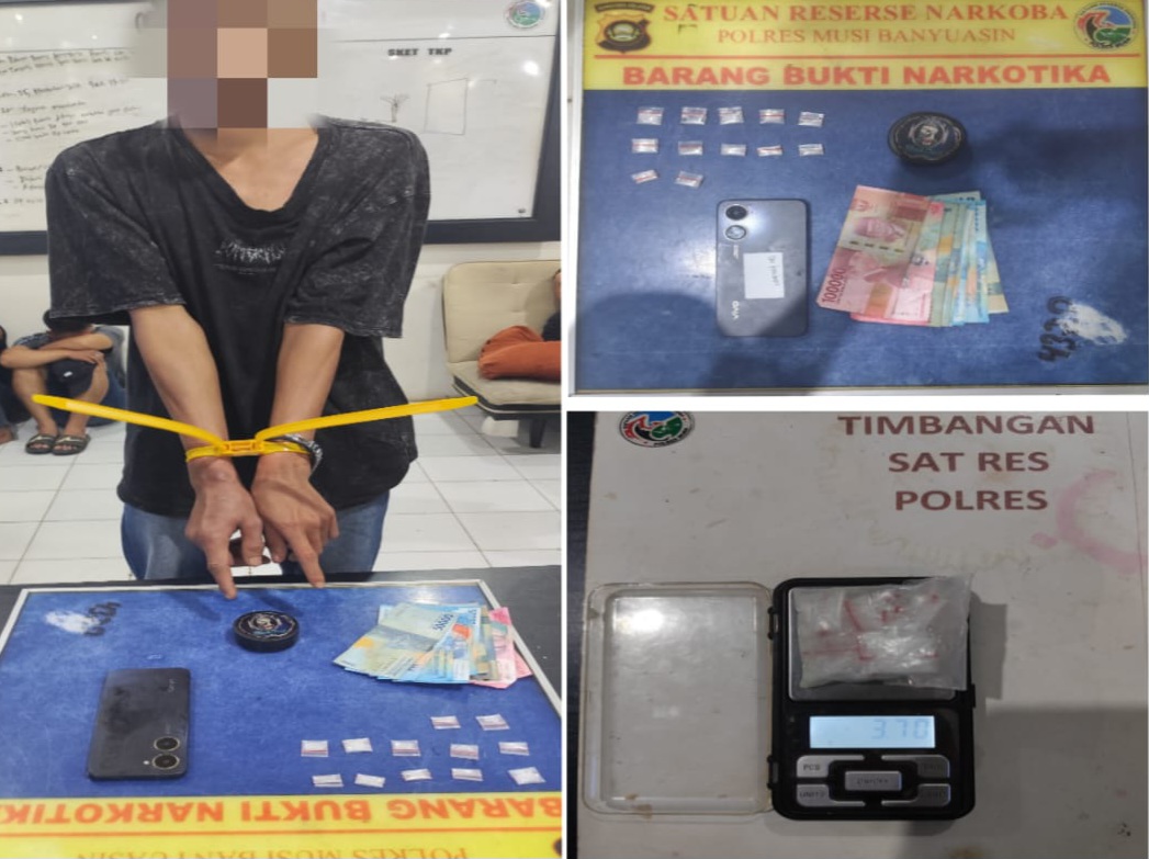 Dalam Sehari, Satres Narkoba Polres Muba Ringkus Dua Pengedar di Keluang