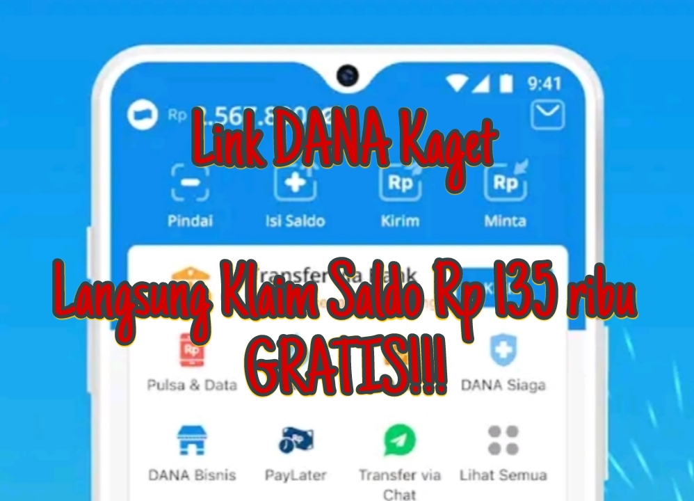 Ada Saldo DANA Gratis Rp 135 ribu, Cukup Klik Link Kaget Langsung Cair