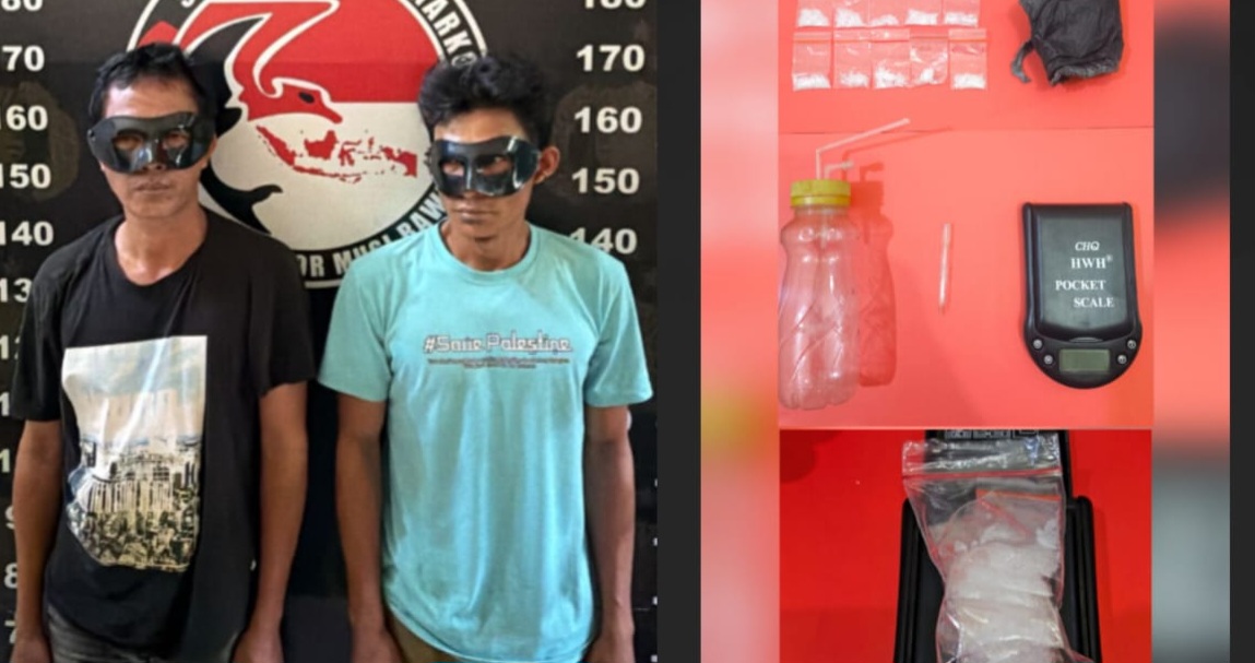Operasi Singkat 10 Menit di Camp Sawit, Polisi Amankan 5 Orang dan 12,53 Gram Sabu di Musi Rawas