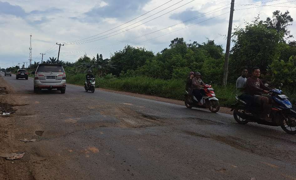 Kerusakan Jalintim di Pinang Banjar Makin Parah, Kerap Bikin Jalan Macet