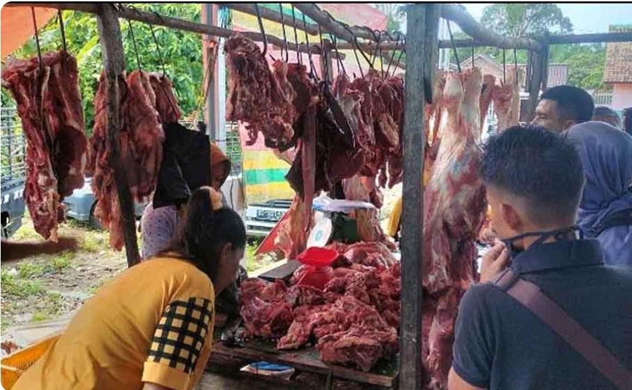 Mendekati Ramadhan, Harga Daging di Sanga Desa Rp 120 Ribu Perkilo