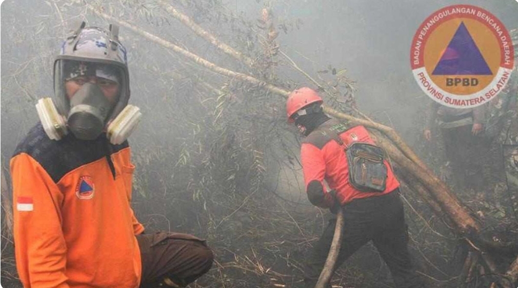 Karhutlah di Muara Medak Bayung Lencir Kembali Membara, Terpantau 2 Titik Hotspot