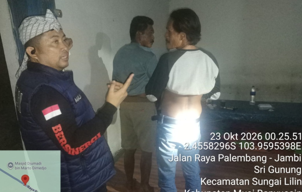 Kapolsek Sungai Lilin Pimpin Razia Gabungan di Kafe Sri Gunung, Targetkan Narkoba hingga Senjata Ilegal