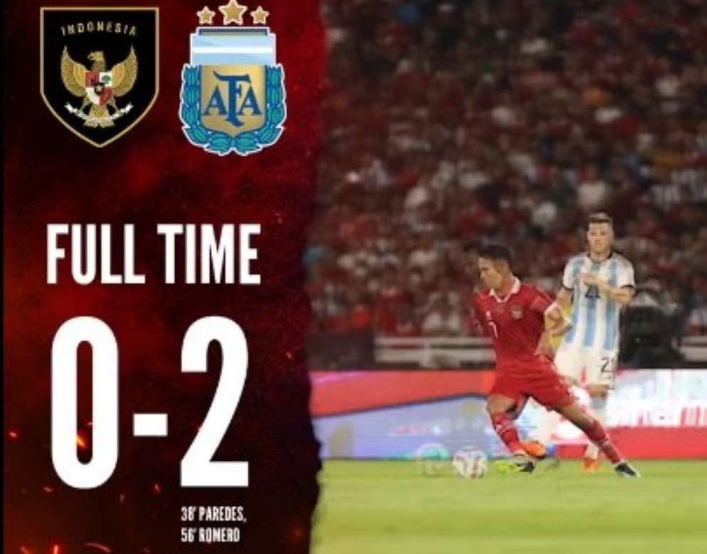 Meski Kalah Dari Argentina, Timnas Indonesia Tetap Dapat Pujian, Berikut Jalannya Pertandingan