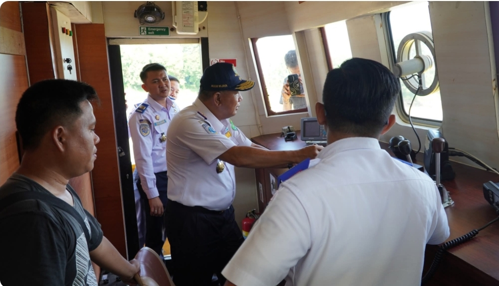 Kadishub Muba Tinjau Aset Transportasi, Kapal Akan Dihibahkan, Lingkungan Dermaga Akan Dihijaukan