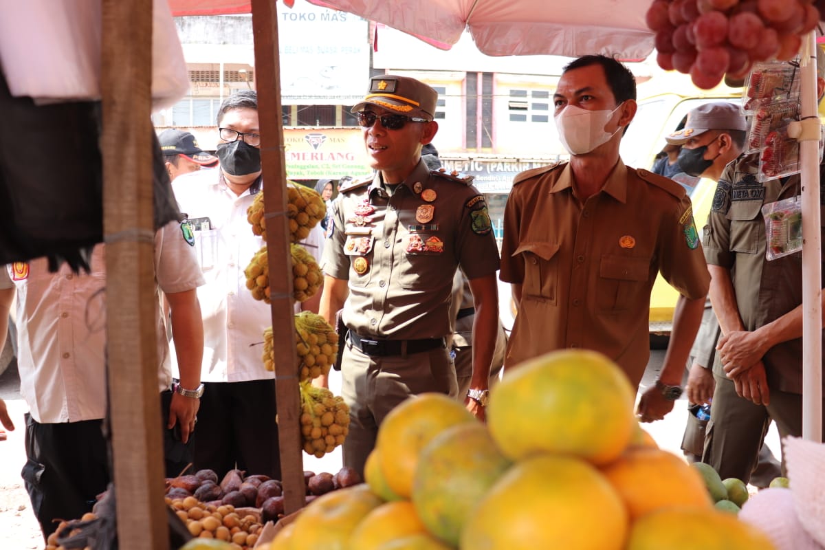 Tim Gabungan Beri Himbauan PKL di Pasar Sungai Lilin, Jangan Sampai Sebabkan Kemacetan 