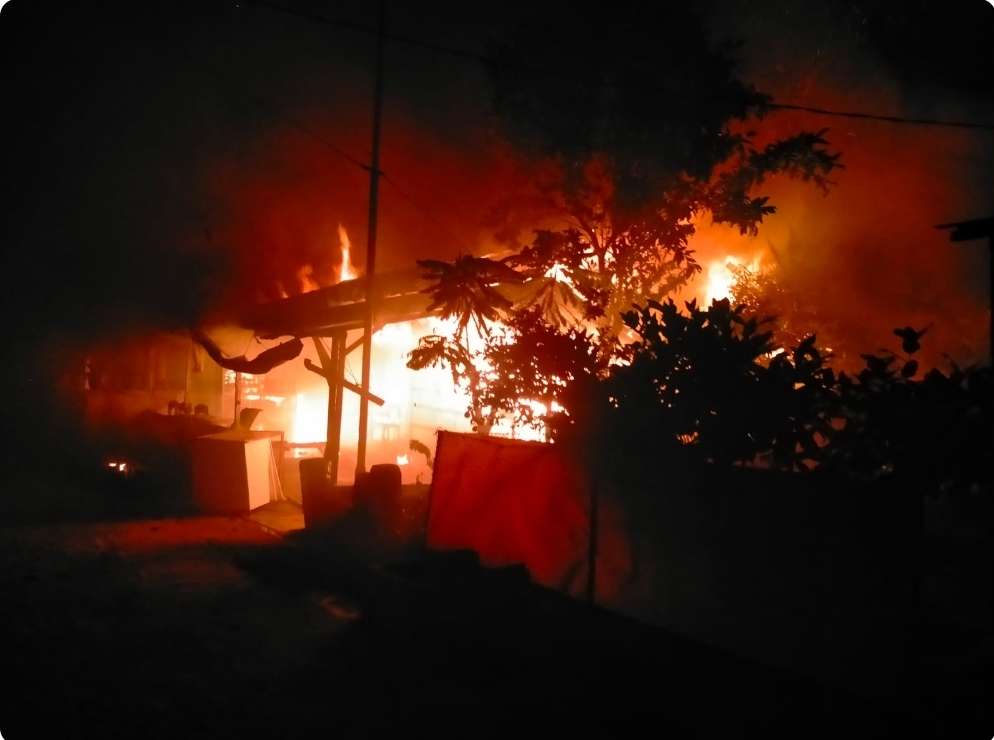 Bedeng di Kota Palembang Terbakar Jelang Pergantian Tahun