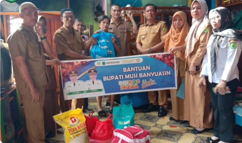 Pemkab Muba Salurkan Bantuan untuk Korban Kebakaran di Balai Agung