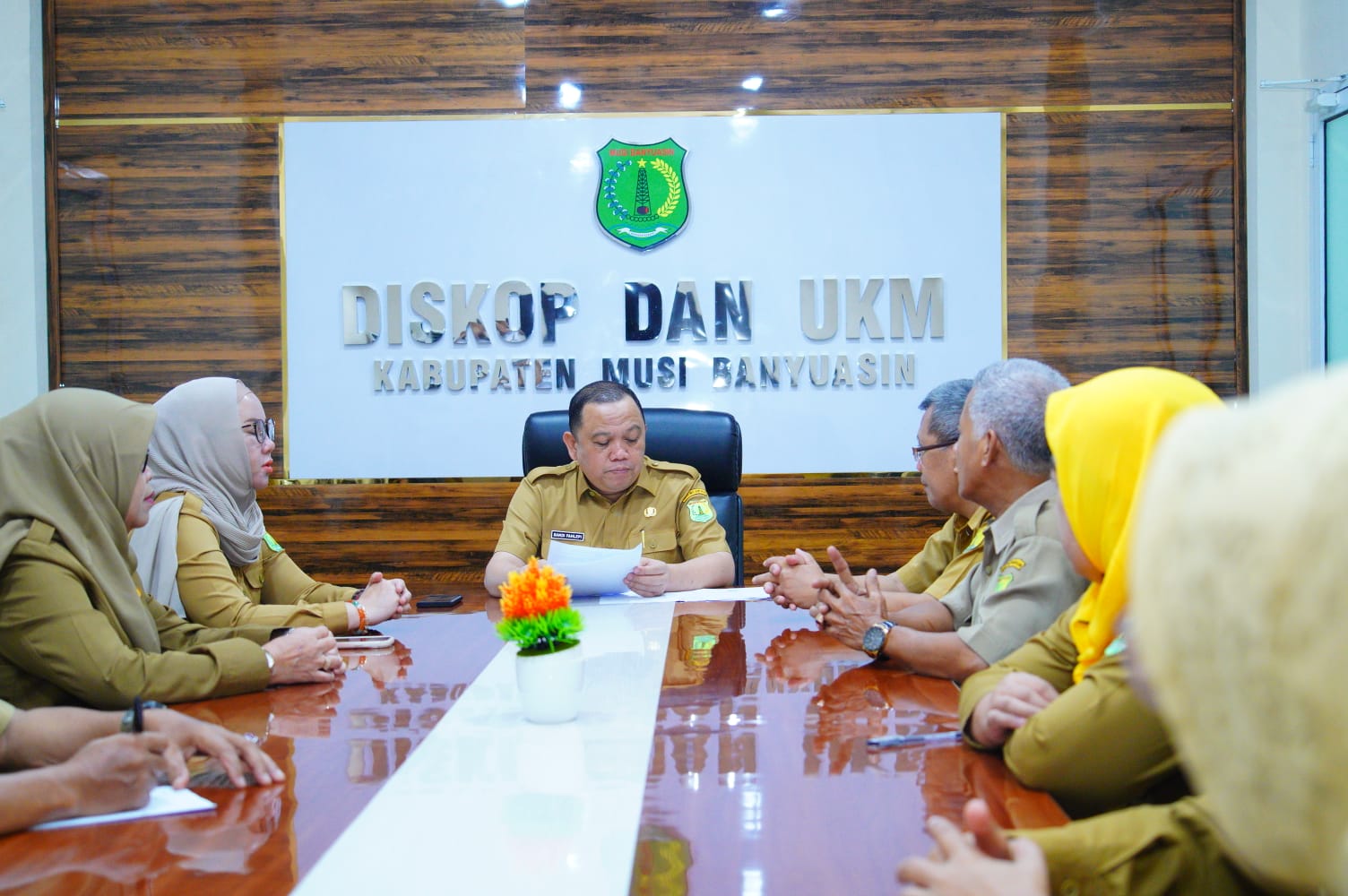 Pj Bupati Muba Sidak Kantor Dinas Koperasi dan UMKM, Ini Pesan yang Disampaikan