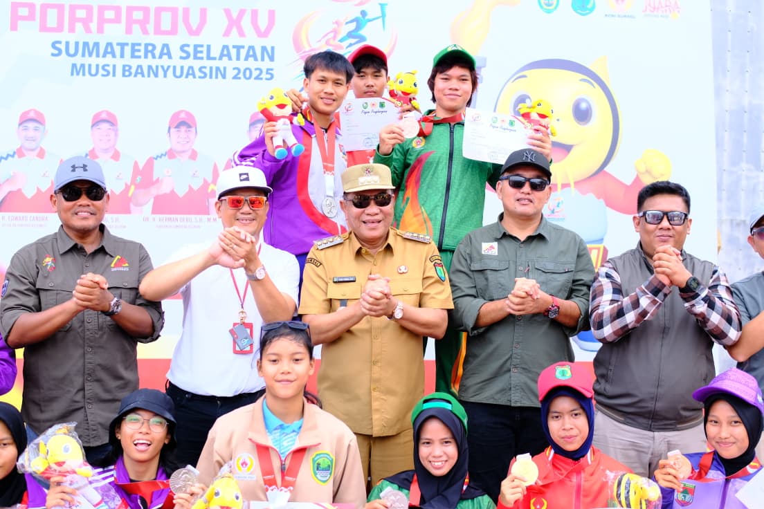 Atlet Panjat Tebing Muba Persembahkan 2 Emas dan 1 Perak di Porprov XV