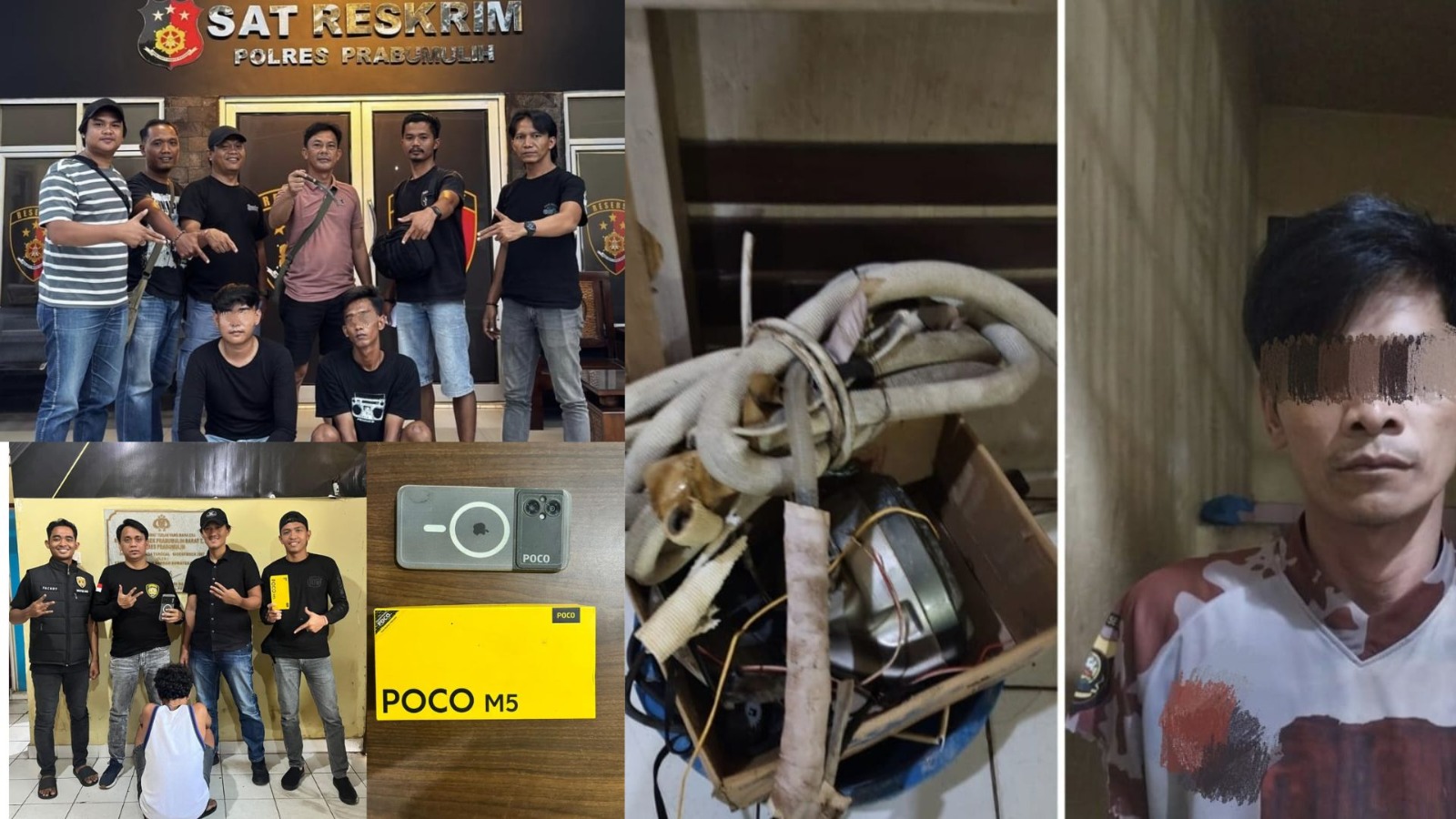 Polres Prabumulih Bergerak Cepat, Tiga Kasus Kejahatan Terungkap dalam Waktu Singkat