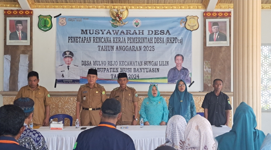 Pemdes Mulyo Rejo Gelar Musyawarah Desa, Merencakan Kegiatan Pembangunan Tahun 2025