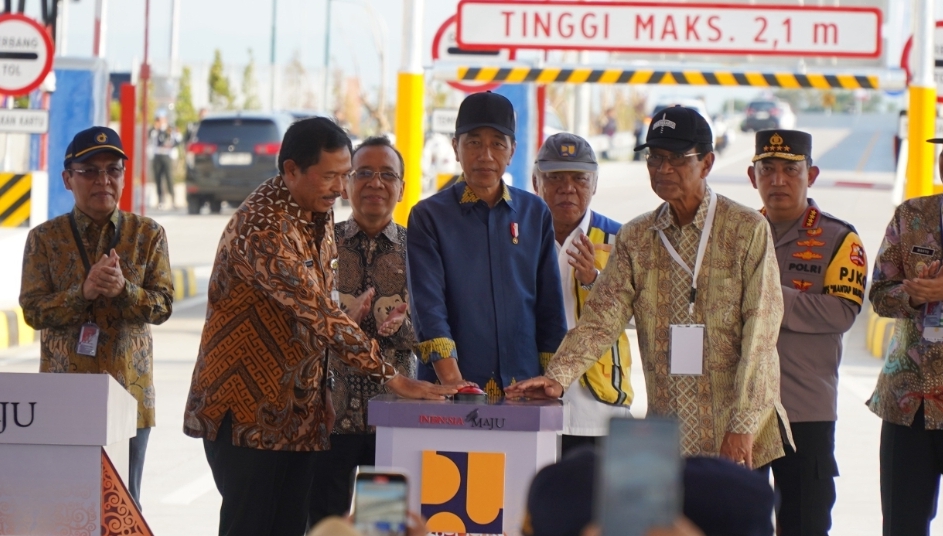 Tol Solo-Yogyakarta-YIA Kulon Progo Seksi I Kartasura-Klaten Diresmikan Presiden Joko Widodo 