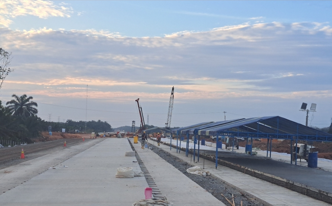 Progres Tol Betung–Jambi di Muba Terus Dikebut, Seksi Betung-Tungkal Jaya Capai 22 Persen