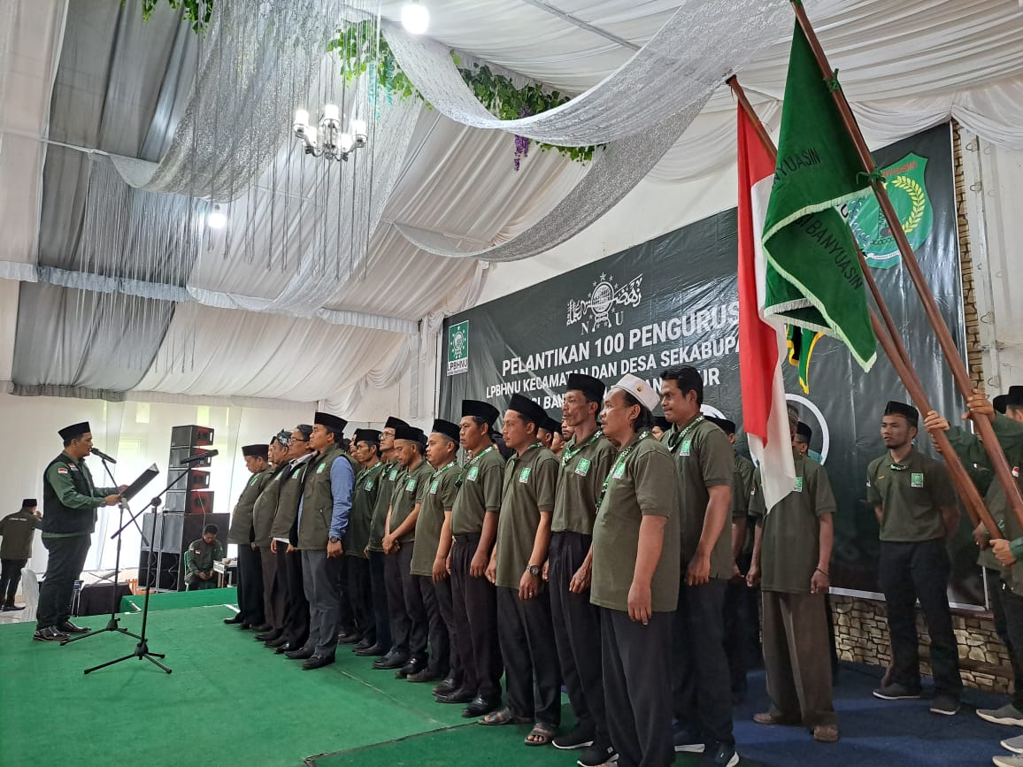 100 Pengurus LPBH NU 6 Kecamatan Dilantik, Dihadiri PJ Bupati Muba