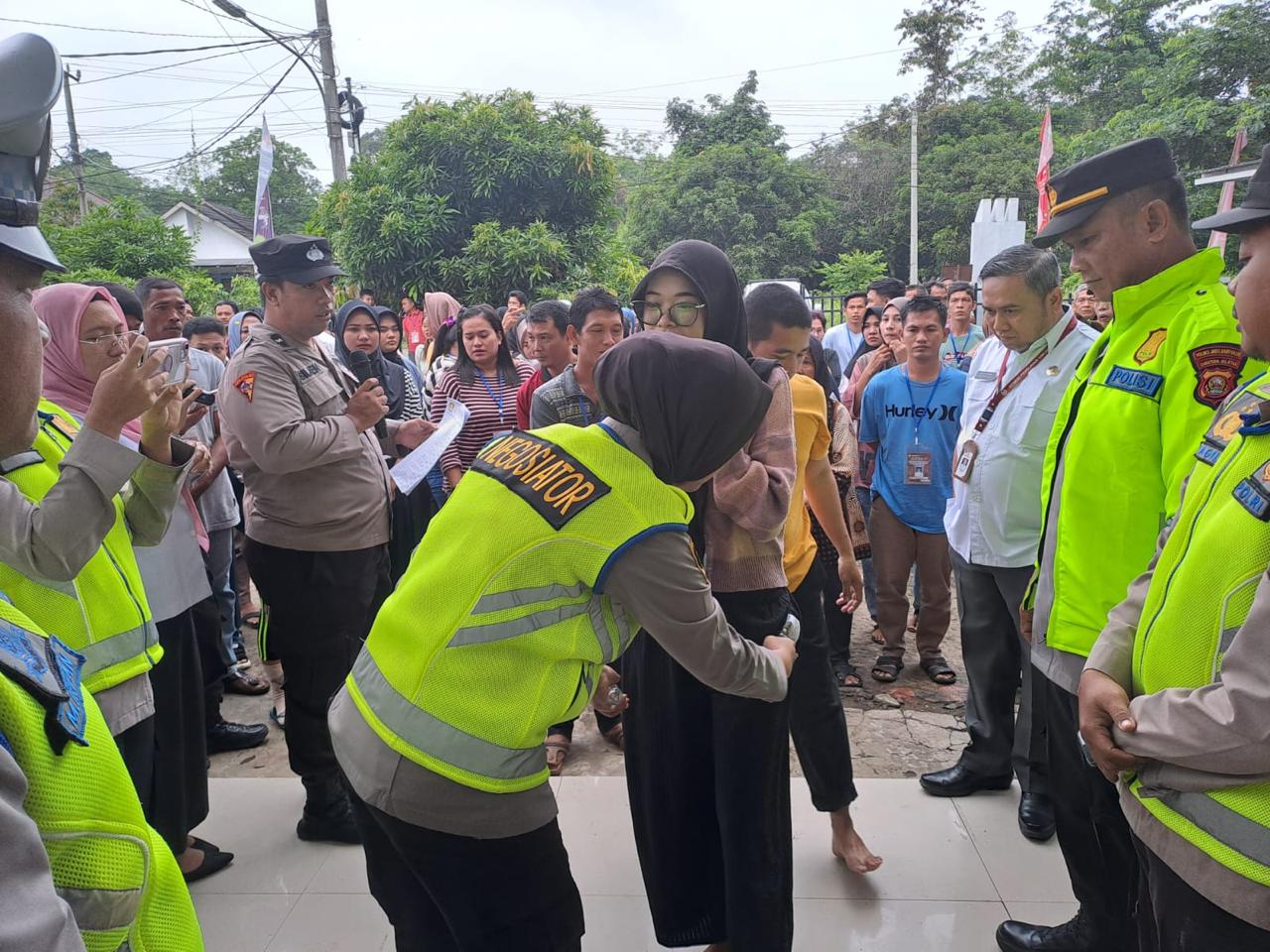 Polres Muba Kawal Ketat Proses Pelipatan Surat Suara