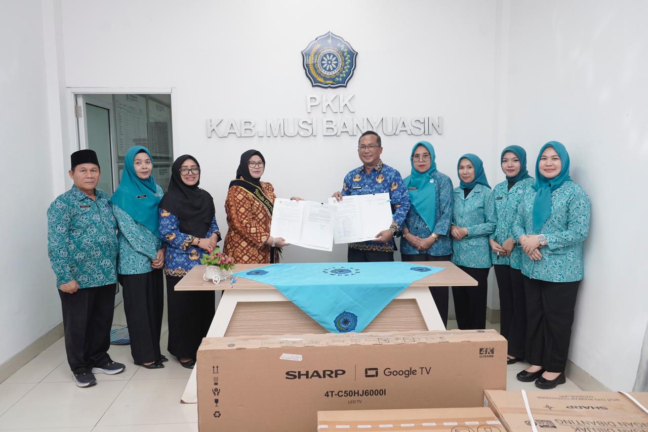 TP PKK Muba Terima Hibah Sarana dan Buku dari Dispusip, Dorong Literasi dan Kualitas Kegiatan