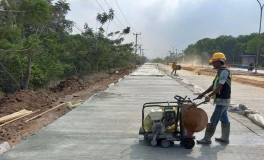 Jalan di Provinsi Lampung yang Pernah di Tinjau Presiden Jokowi, Sudah Hampir Selesai Pembangunannya