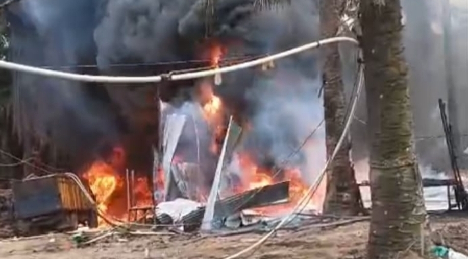 Sumur Minyak Ilegal Terbakar di Keluang Muba, Polisi Selidiki Penyebab dan Isu Keterlibatan Oknum