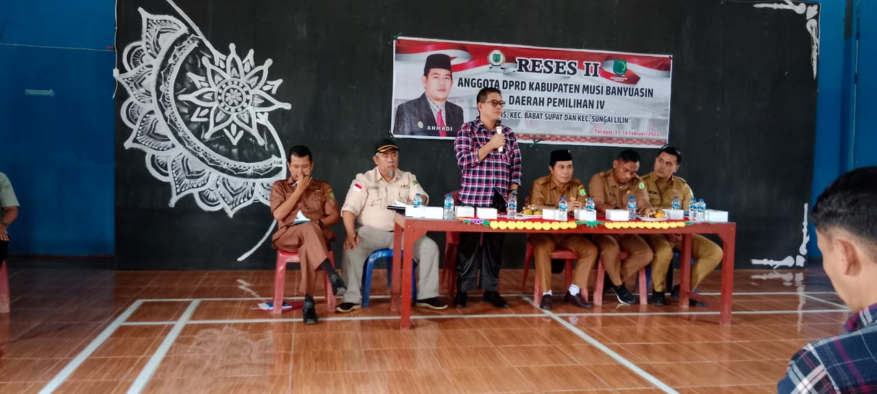 Gelar Reses, Anggota DPRD Kabupaten Muba Ini Tampung Aspirasi Warga Sukamaju