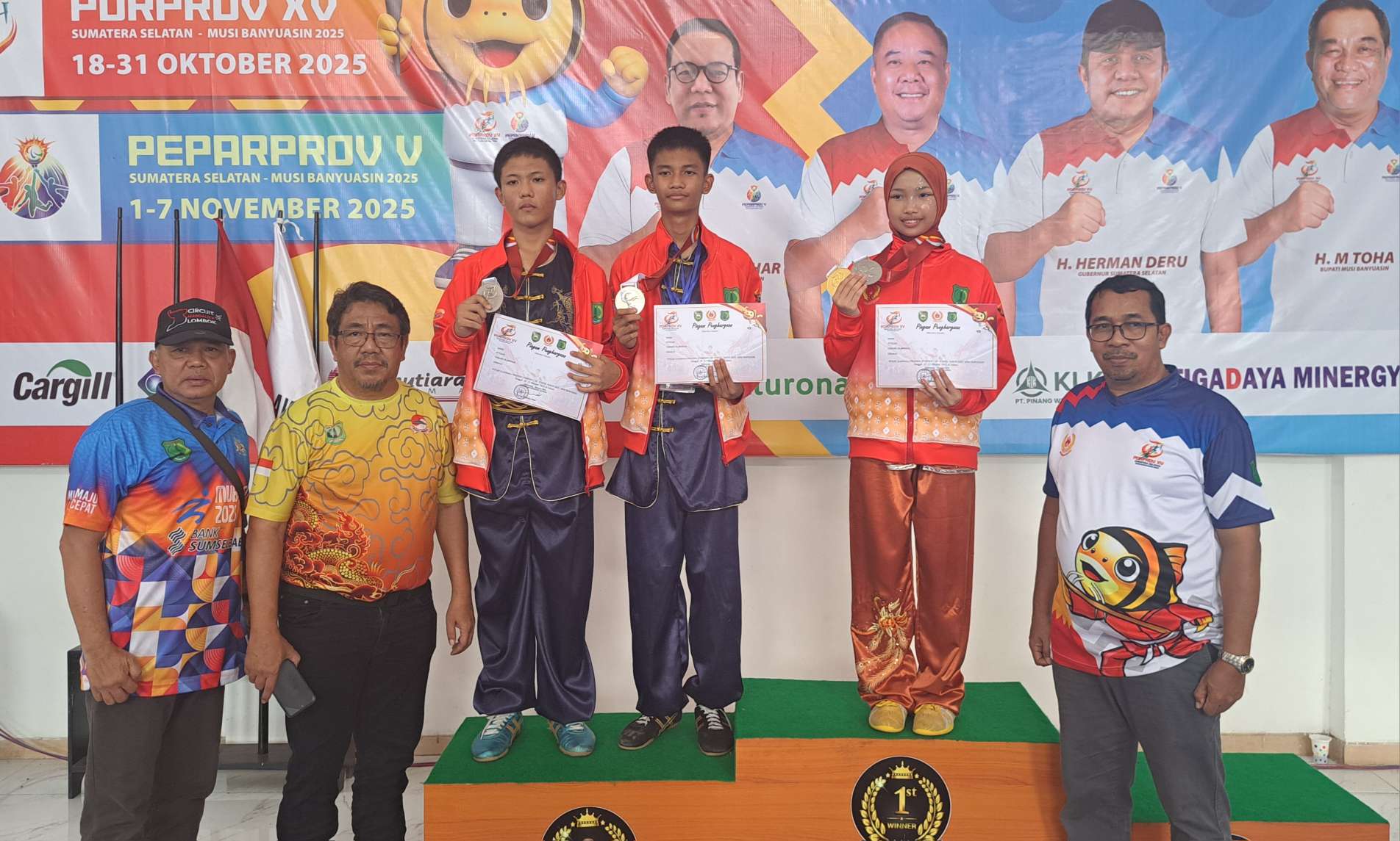 Wushu Muba Raih Emas di Porprov XV, Ainiya Inara Azmi Harumkan Nama Daerah