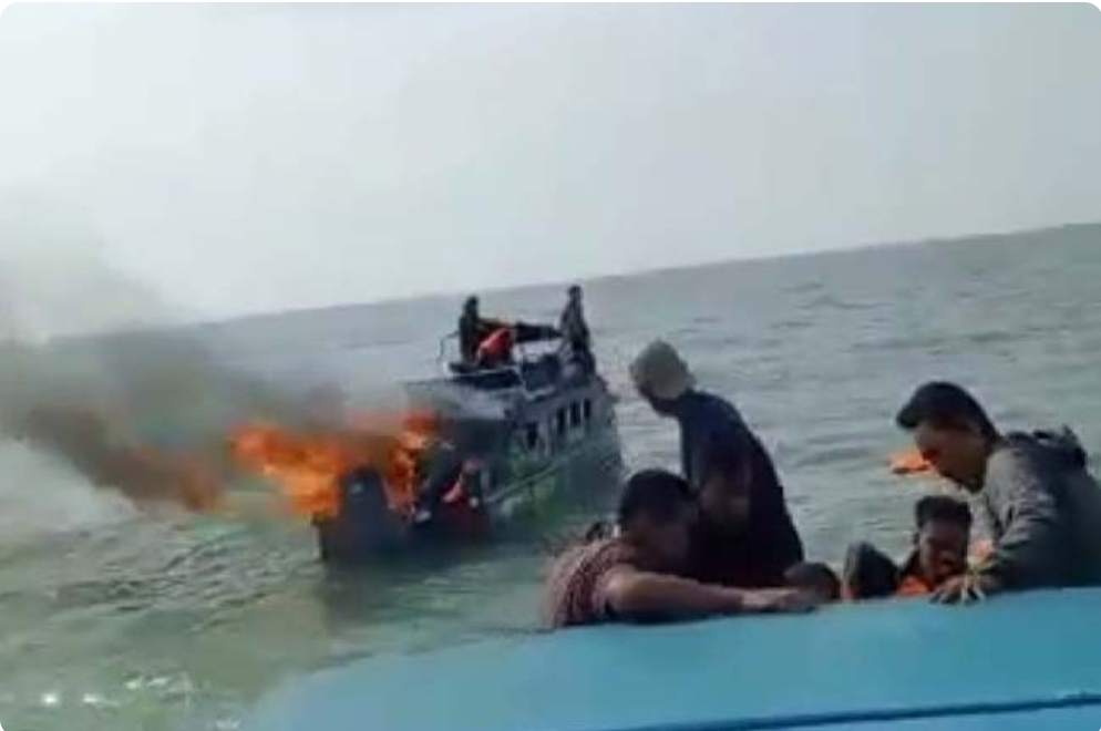 Speedboat Terbakar, Dari Bangka Tujuan OKI