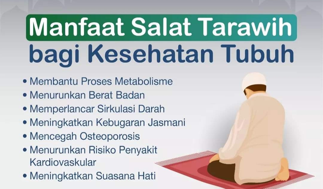 Manfaat Kesehatan Mengerjakan Sholat Tarawih Selama Ramadan, Nomor 4 Paling Luar Biasa