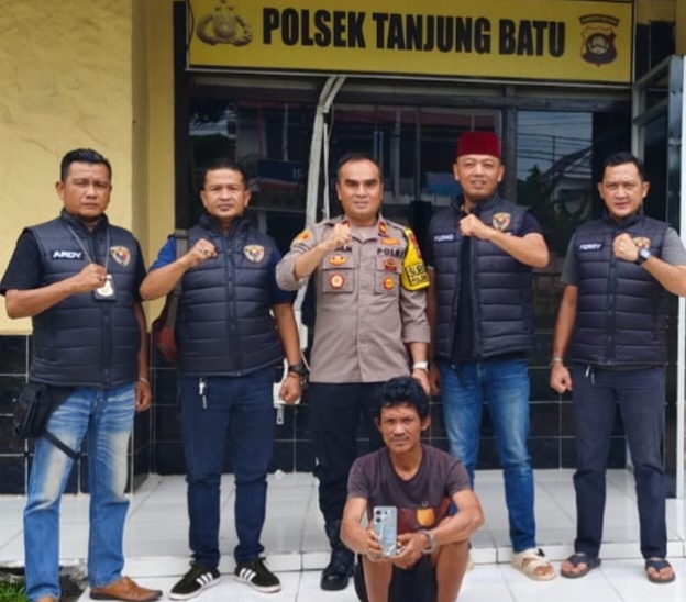 Tim Rimau Batu Polsek Tanjung Batu Tangkap Residivis Pembobol Rumah di Desa Seribandung  