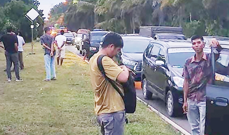 Viral, Macet di Jalintim Wilayah Banyuasin Jelang Momen Libur Nataru