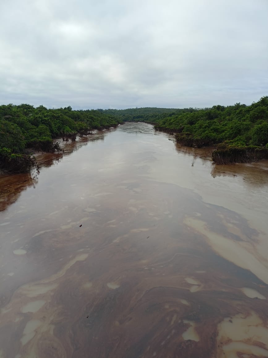 Genangan Minyak Mentah di Sungai Dawas Makin Banyak, Belum Ada Tim Turun