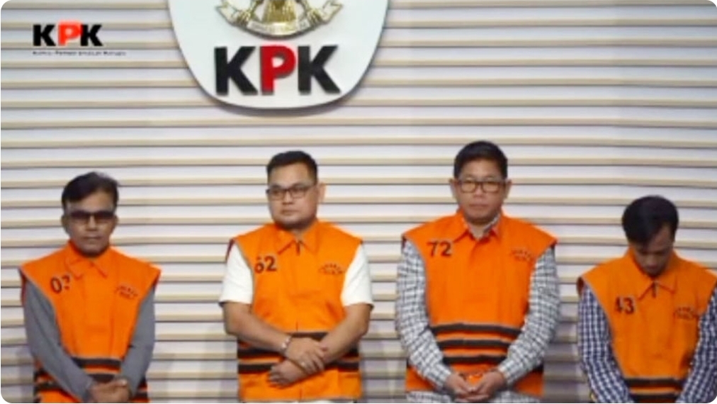 KPK Tahan Empat Tersangka Baru Kasus Fee Proyek PUPR OKU 