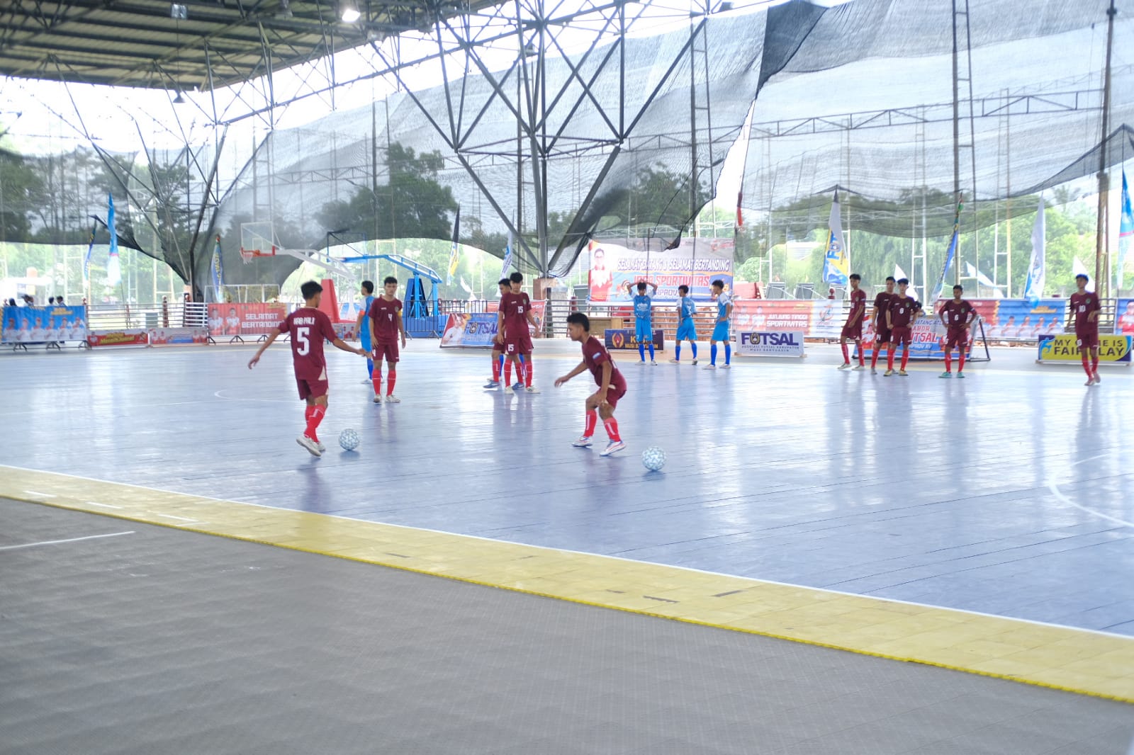 Pertandingan Futsal PORPROV XV Sumsel Resmi Bergulir, Muba Tundukkan OKI di Laga Perdana