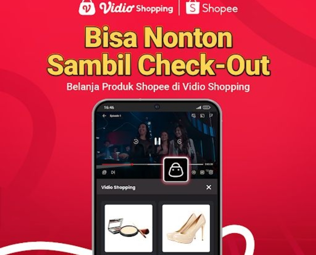 Vidio Umumkan Fitur Baru Vidio Shopping Bersama Shopee, Belanja Jadi Lebih Dekat dengan Penonton