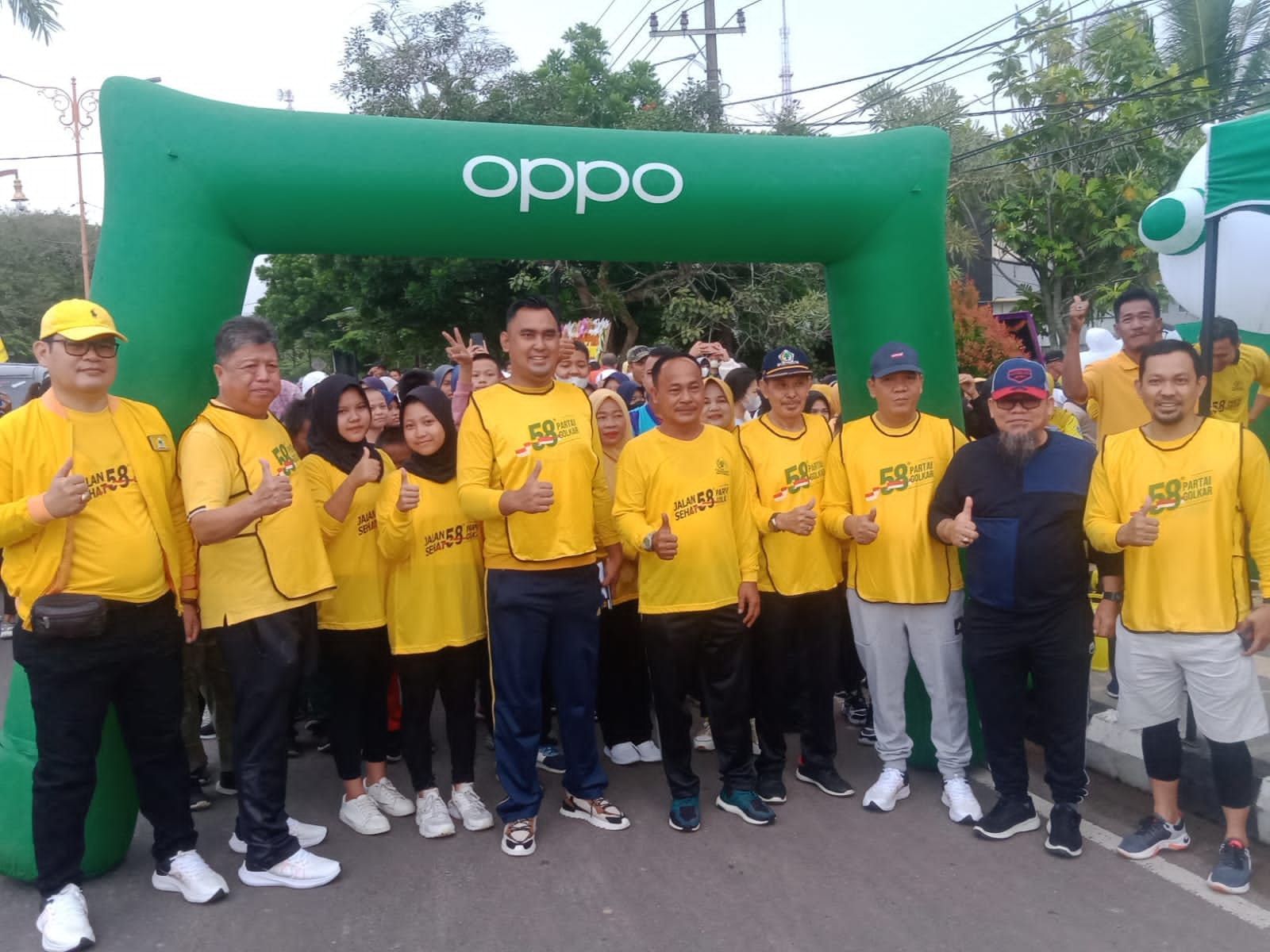 HUT Partai Golkar Ke-58, Gelar Jalan Sehat