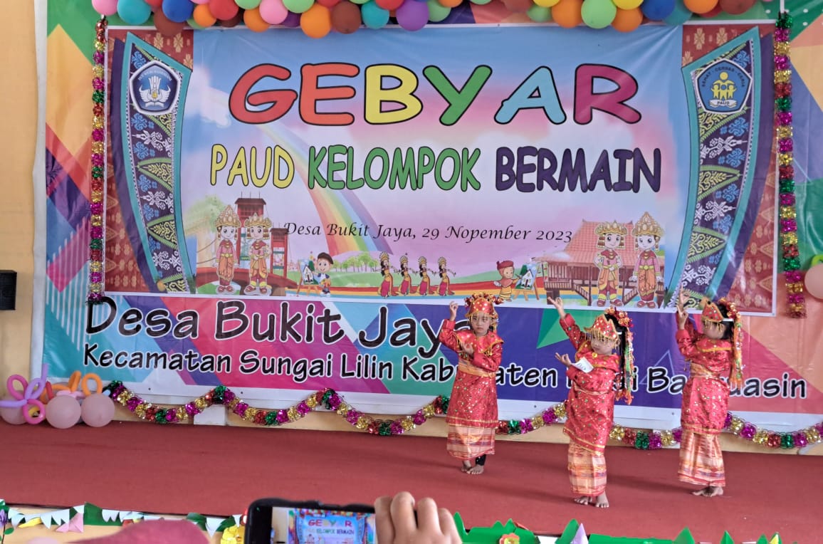 Ratusan Siswa Ikuti Gebyar Paud KB Tingkat Kecamatan Sungai Lilin, Berlangsung di Desa Bukit Jaya