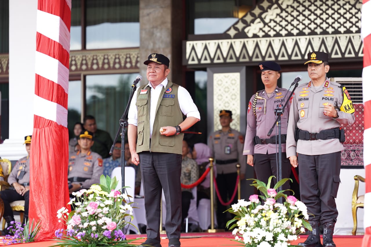 Pimpin Apel Operasi Lilin Musi 2025, Herman Deru Tegaskan Prioritas Keamanan Nataru di Sumsel