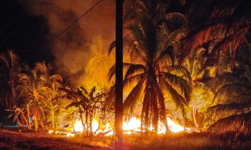 Akibat Korsleting Listrik, 1 Rumah hingga 2 Unit Motor di Kecamatan Lalan Hangus Terbakar